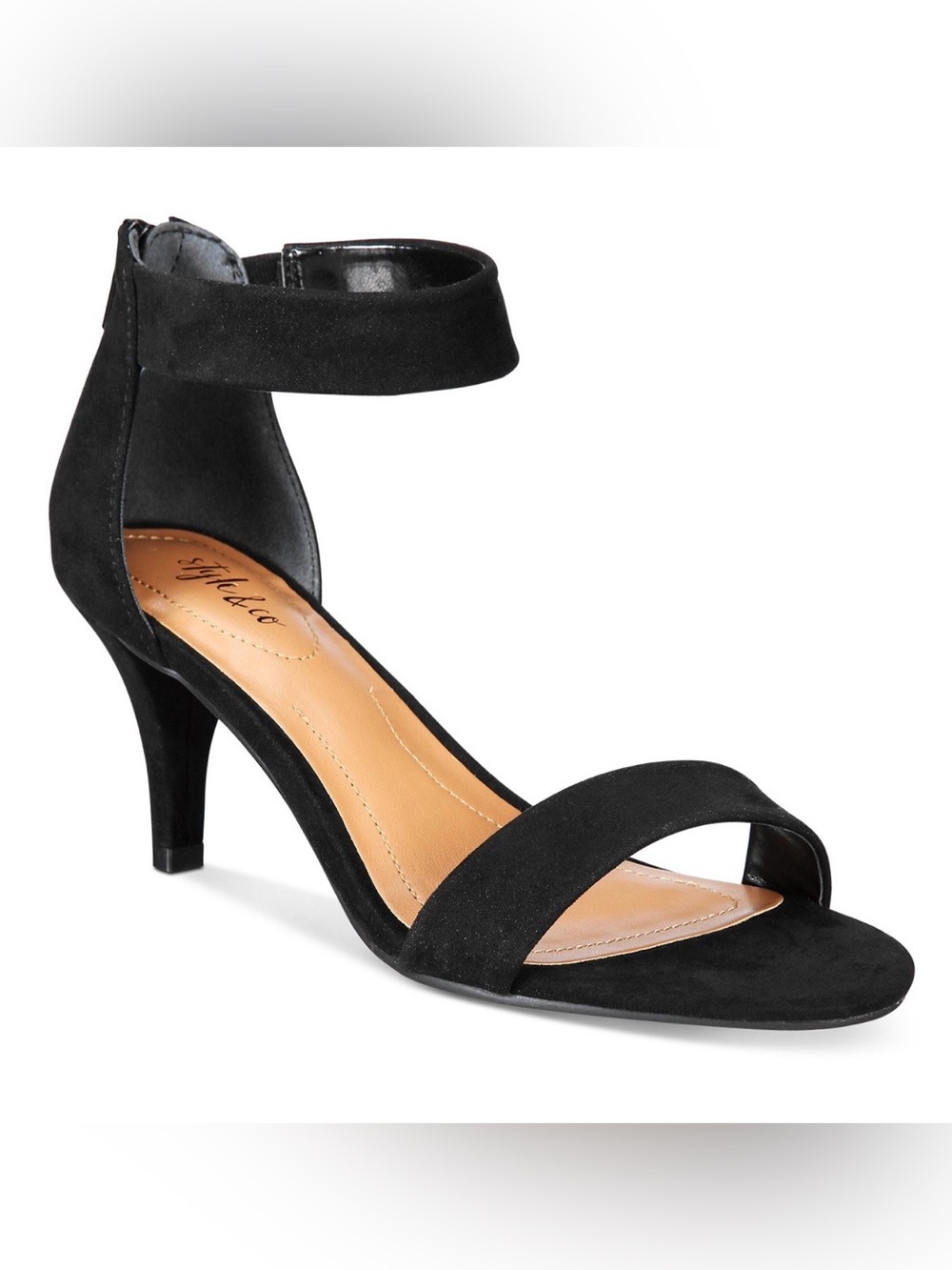 Style & Co. “Paycee” Black Microsuede Heels - Size 9 - NWT